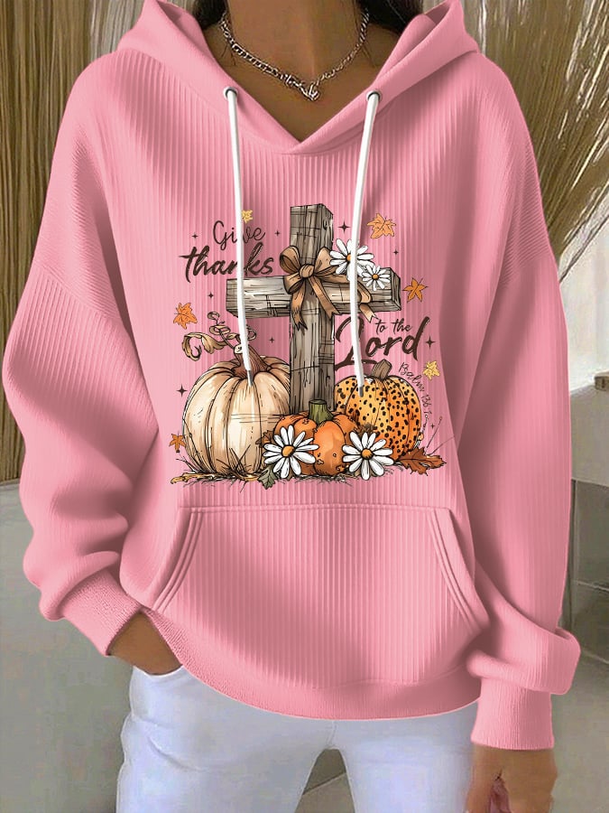 Women's casual thanksgiving main groove hoodie