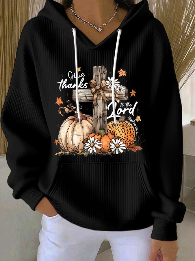 Women's casual thanksgiving main groove hoodie