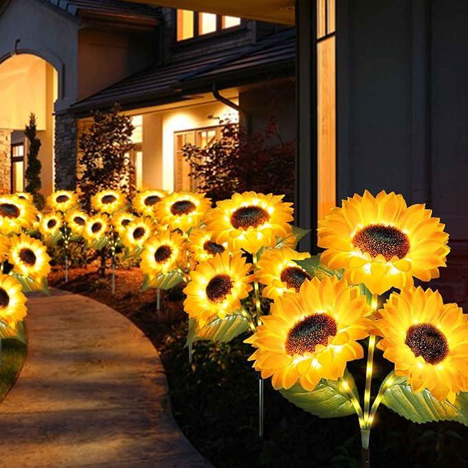 šSolar LED Sunflower Garden Lights-29.6inch/75cm