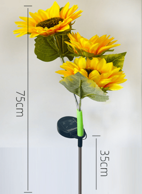 šSolar LED Sunflower Garden Lights-29.6inch/75cm