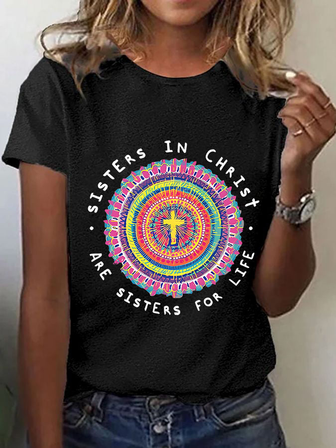 Women's Christian Faith Graphic Short Sleeve T-Shirt