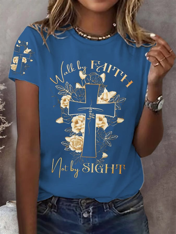 Women's Walk By Faith Faith Print T-Shirt