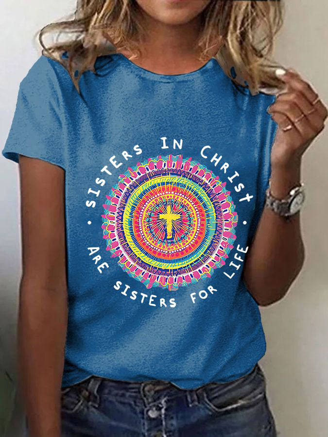 Women's Christian Faith Graphic Short Sleeve T-Shirt