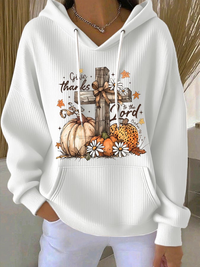 Women's casual thanksgiving main groove hoodie
