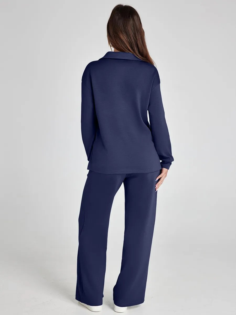 Women's Fall Transition 2-Piece Set - Breathable & Wrinkle Resistant Sweatsuits Sets (🔥Buy 2 Free Shipping)
