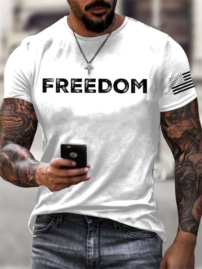 Men's Freedom Printed T-Shirt