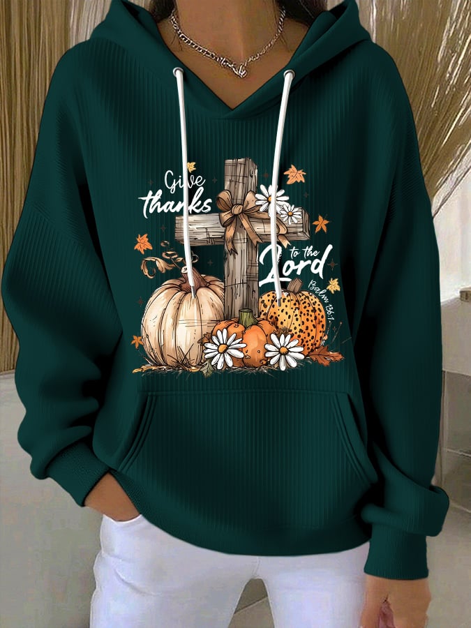 Women's casual thanksgiving main groove hoodie