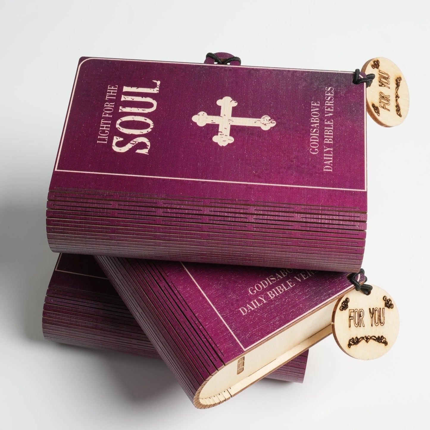 🔥Limited Time Discount🎁 - ✝️Handmade Wooden Bible Verses Box - Daily Bible Verses (🎁 A Reminder of God's Words💖)