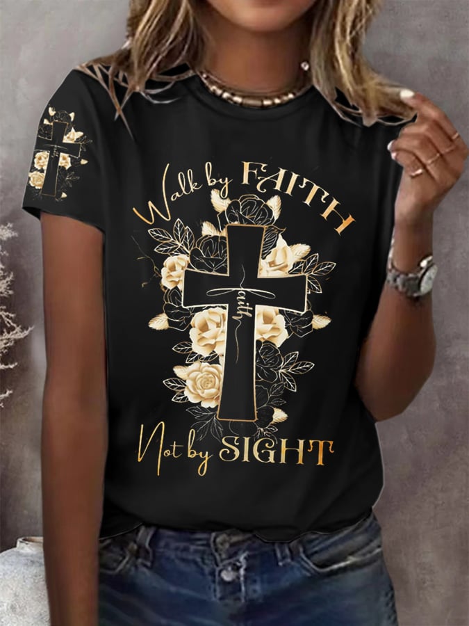 Women's Walk By Faith Faith Print T-Shirt
