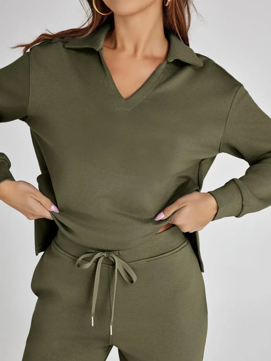 Women's Fall Transition 2-Piece Set - Breathable & Wrinkle Resistant Sweatsuits Sets (🔥Buy 2 Free Shipping)