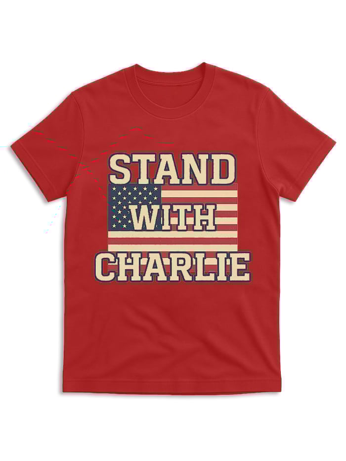 Stand With Charlie Kirk Shirt, Free Speech Support Tee, Vintage College Political Shirt, Conservative Statement Sweatshirt, America Freedom