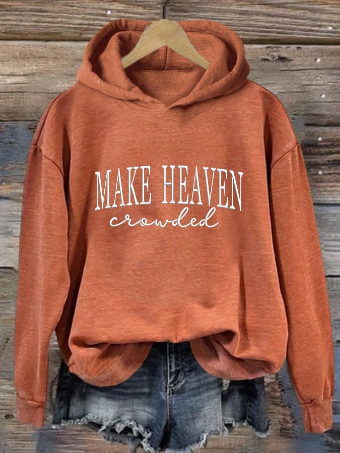 Women'S Casual Faith Print Sweatshirt