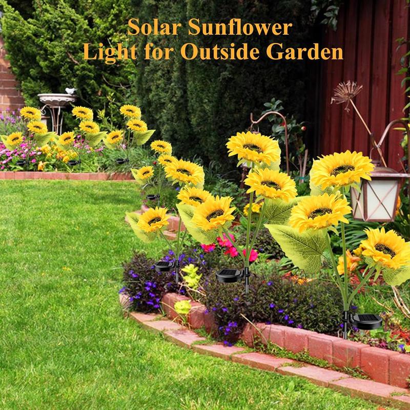 šSolar LED Sunflower Garden Lights-29.6inch/75cm