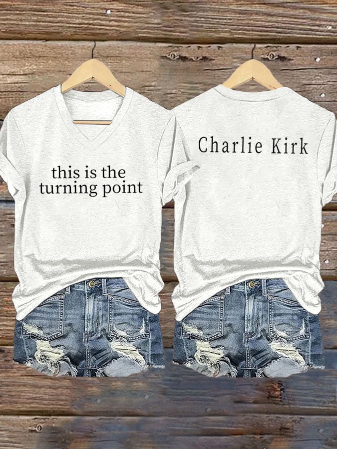 Women's Charlie Kirk This is the Turning Point Pride T-Shirt