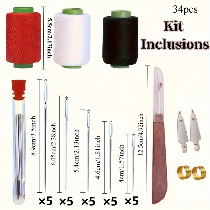 šChristmas-Sale 49%Offā¤34PCS Big Eye Steel Needles Set
