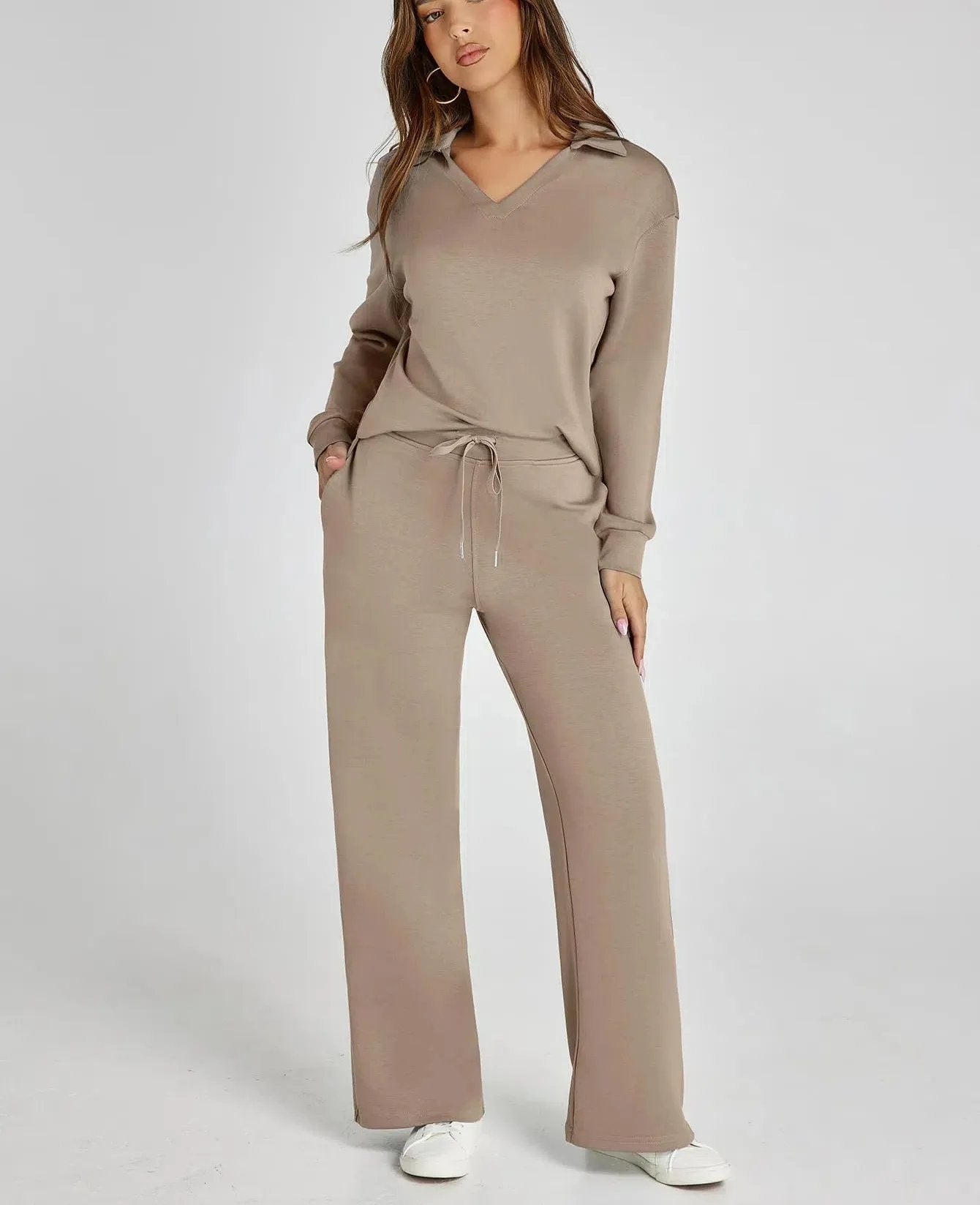 Women's Fall Transition 2-Piece Set - Breathable & Wrinkle Resistant Sweatsuits Sets (🔥Buy 2 Free Shipping)