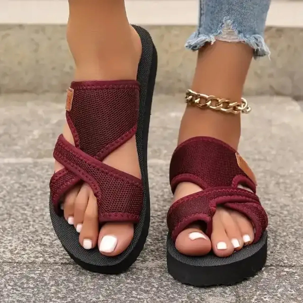 đ„Last Day Promotion 70% OFFđ„ Women's Comfortable Breathable Mesh Flip Flops