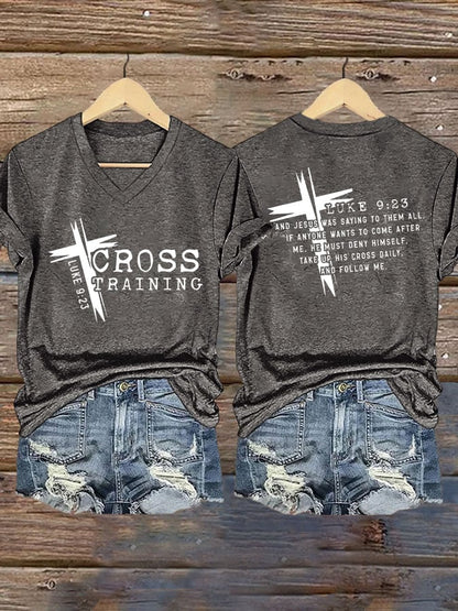 Women's Retro Faith Print T-Shirt