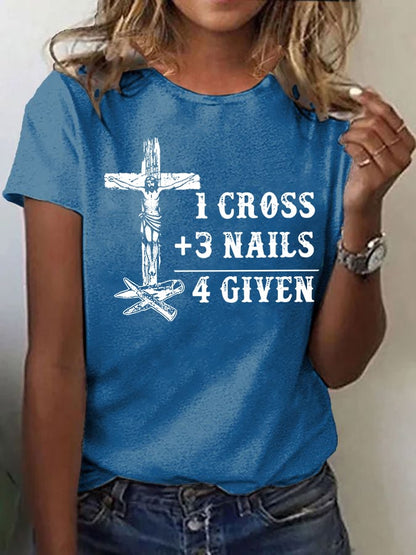 Women'S Casual Faith Short Sleeve T-Shirt