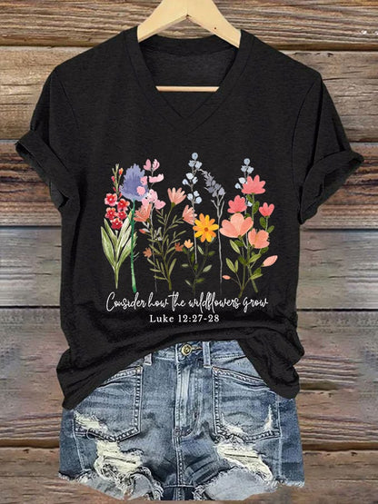 Women'S Casual Faith Short Sleeve T-Shirt