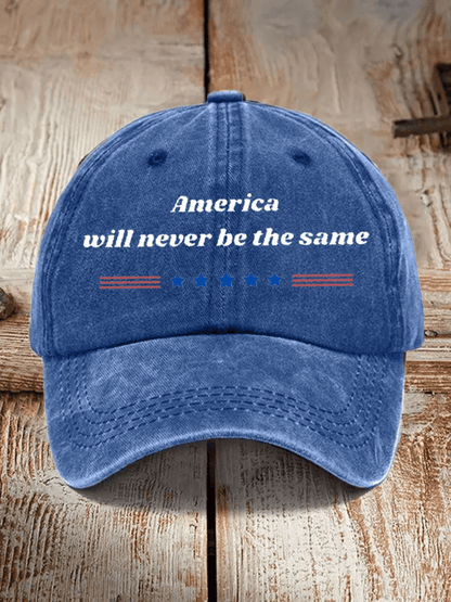 Retro America Will Never Be The Same Print Baseball Cap