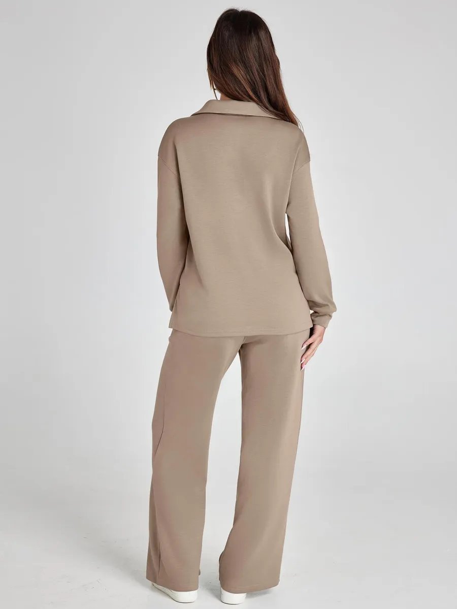 Women's Fall Transition 2-Piece Set - Breathable & Wrinkle Resistant Sweatsuits Sets (🔥Buy 2 Free Shipping)
