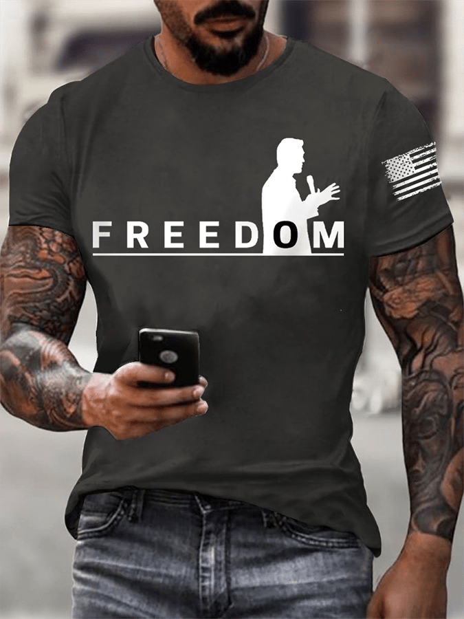 Men's FREEDOM short-sleeved T-shirt