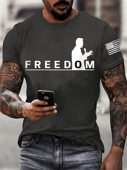 Men's FREEDOM short-sleeved T-shirt