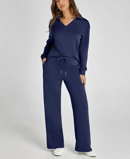 Women's Fall Transition 2-Piece Set - Breathable & Wrinkle Resistant Sweatsuits Sets (🔥Buy 2 Free Shipping)