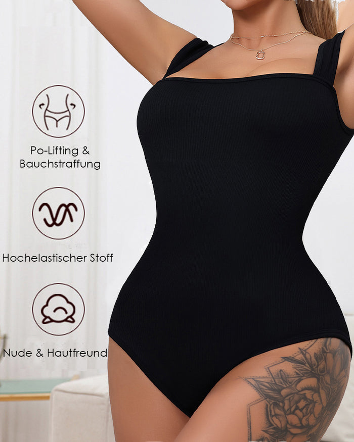 Ribbed Sleeveless Bodysuit