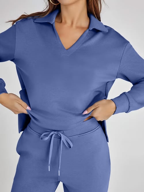 Women's Fall Transition 2-Piece Set - Breathable & Wrinkle Resistant Sweatsuits Sets (🔥Buy 2 Free Shipping)