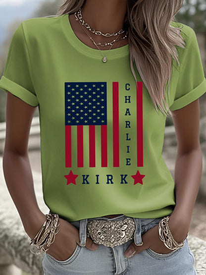 Women's American Hero Print Shirt