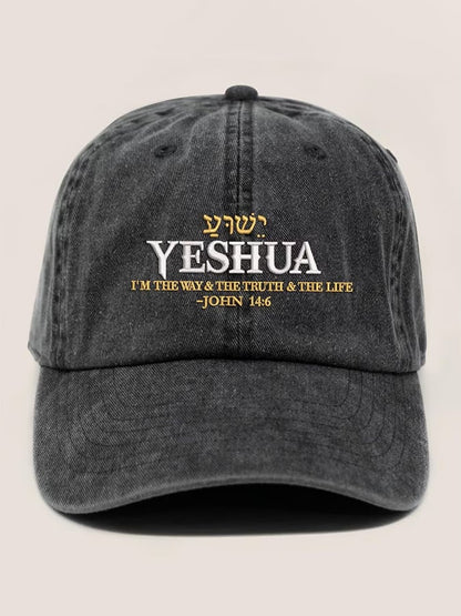 Unisex Vintage Faith The Way The Truth The Life Printed Hat