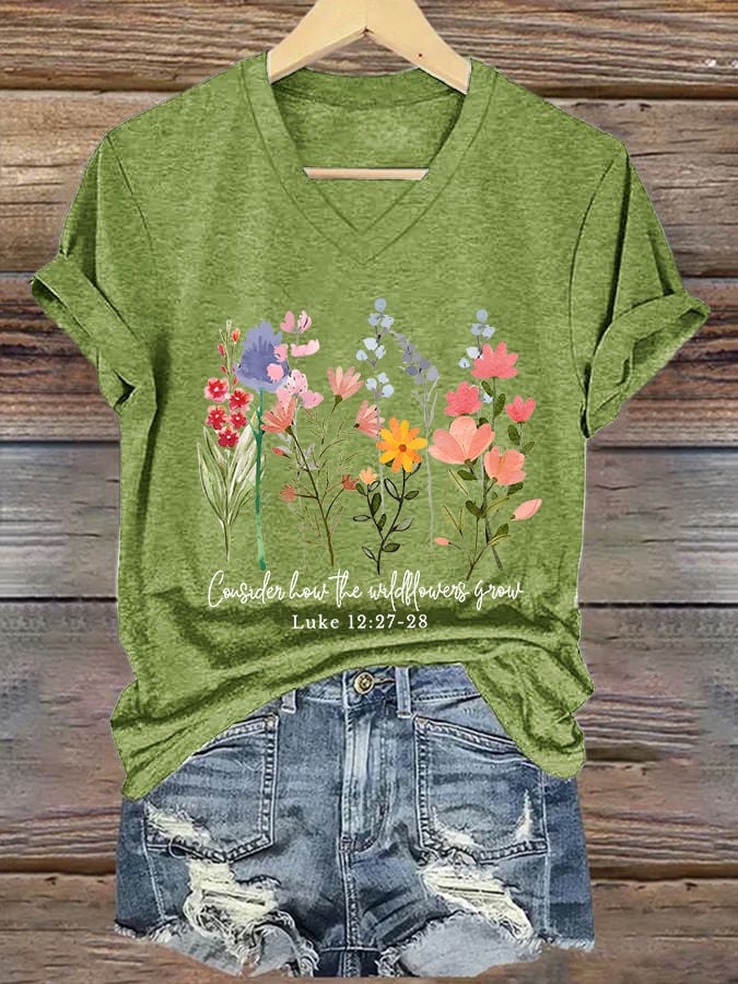 Women'S Casual Faith Short Sleeve T-Shirt
