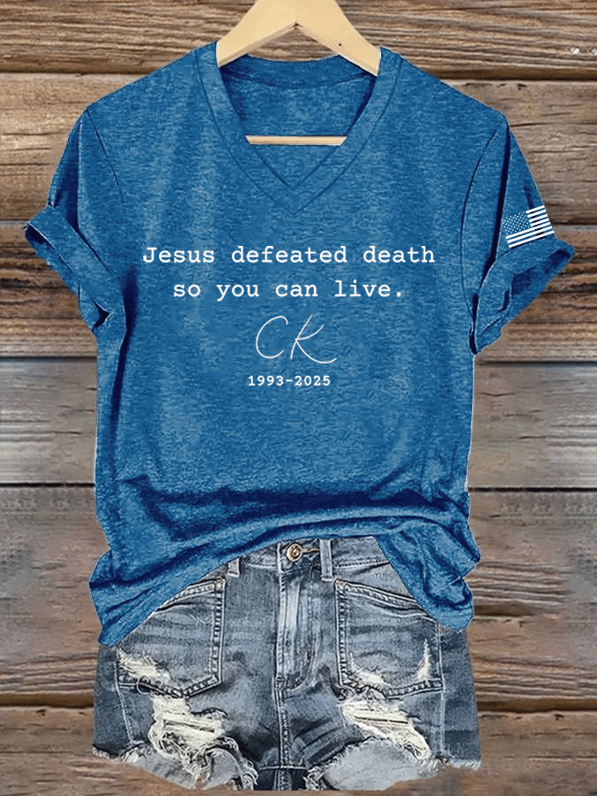 Women's Hot Spot Print V-Neck T-Shirt