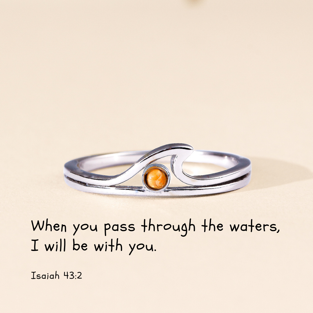 Through Deep Waters - Isaiah 43:2 Ring