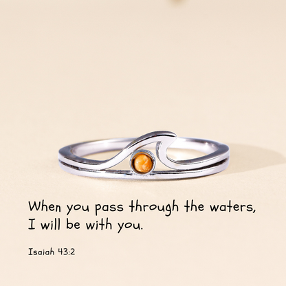 Through Deep Waters - Isaiah 43:2 Ring
