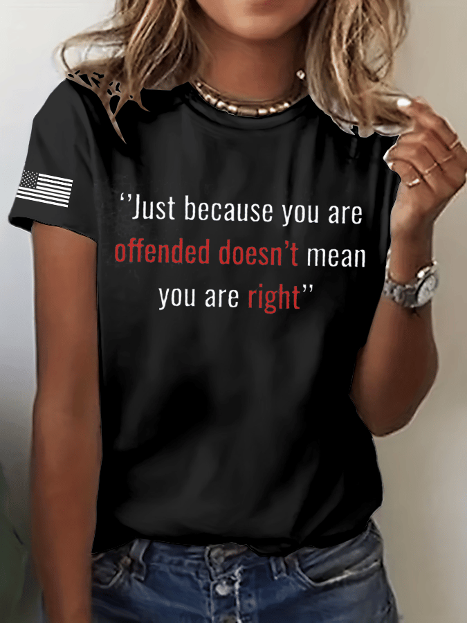 Women's Hot Spot Print Crew Neck T-Shirt