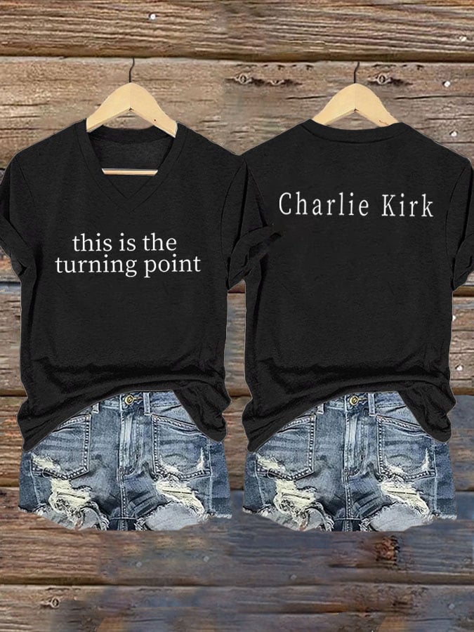 Women's Charlie Kirk This is the Turning Point Pride T-Shirt