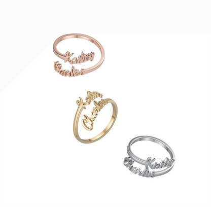 Customized Name Ring