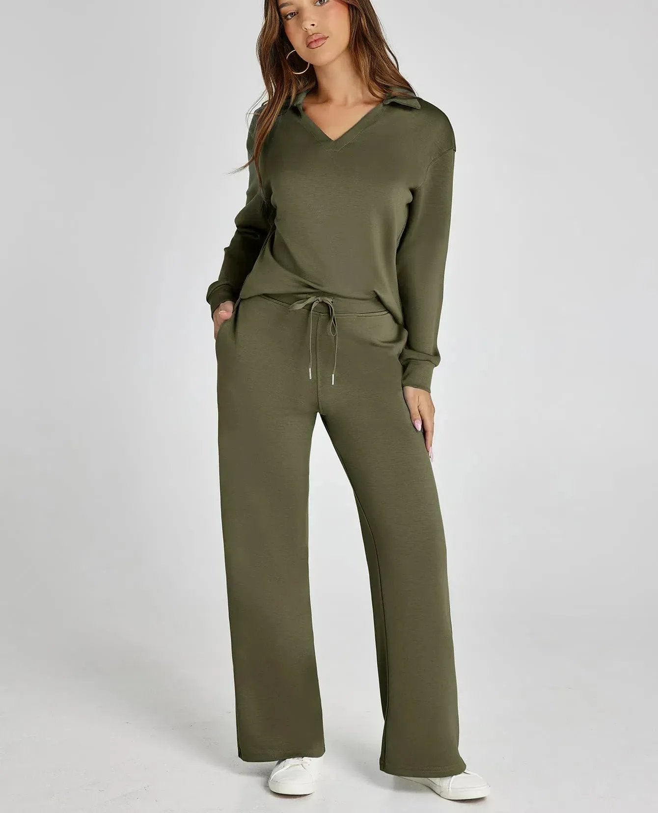 Women's Fall Transition 2-Piece Set - Breathable & Wrinkle Resistant Sweatsuits Sets (🔥Buy 2 Free Shipping)