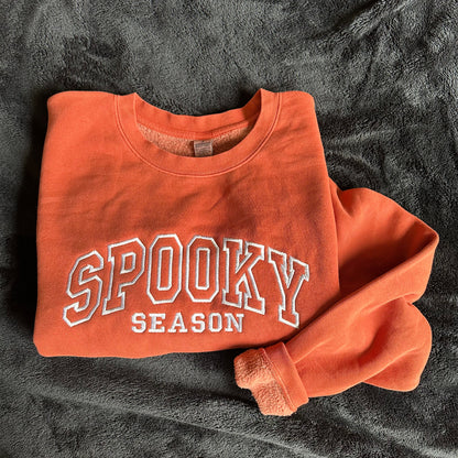 Spooky Season Embroidered Sweatshirt