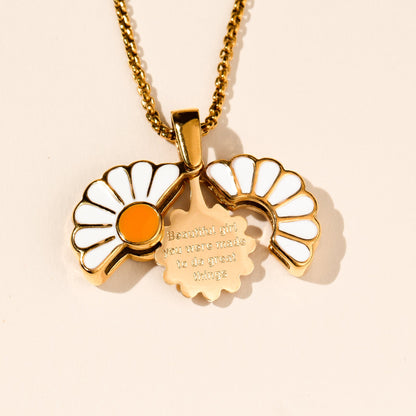 Daisy Locket - Stainless Steel Necklace