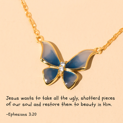 Butterfly Season - Sterling Necklace