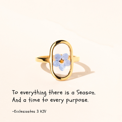 Your Season is Here! - Oval Steel Ring