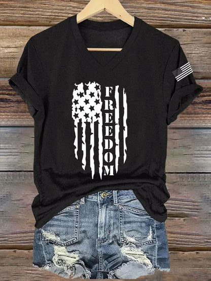 Women's Casual Free Print T-Shirt