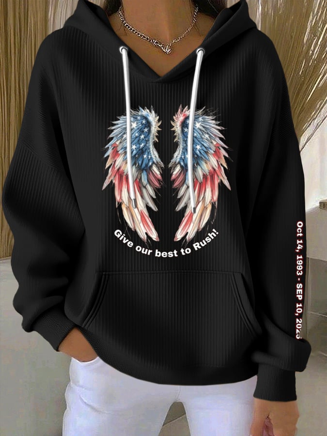 Women's Commemorative Leader Print Casual Hoodie