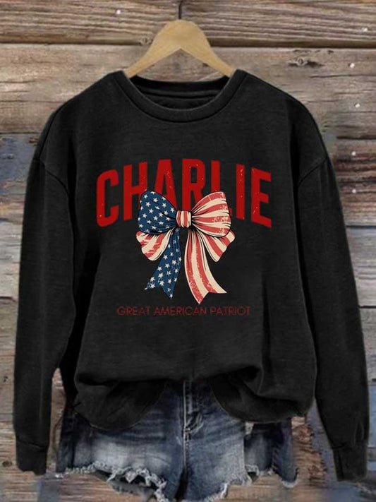 Women's Hot Events Printed Crew Neck Sweatshirt