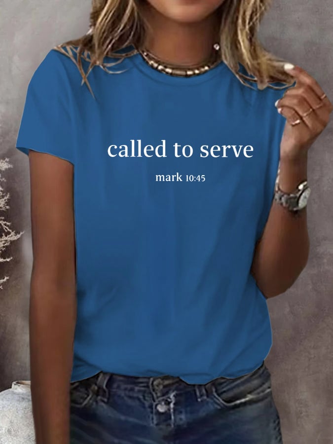 Women's Faith Printed Short-Sleeved T-Shirt