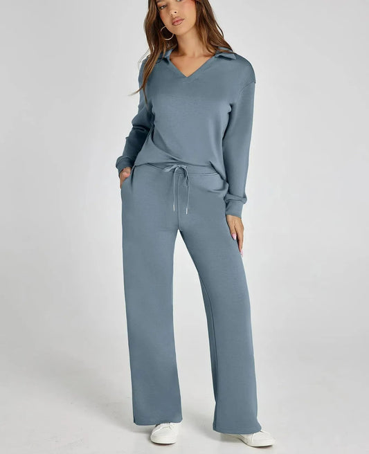 Women's Fall Transition 2-Piece Set - Breathable & Wrinkle Resistant Sweatsuits Sets (🔥Buy 2 Free Shipping)